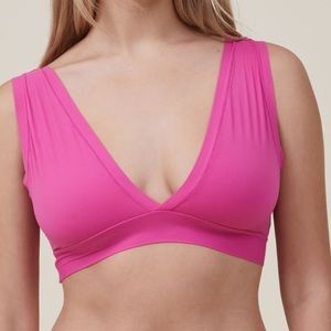Pink triangle bralette